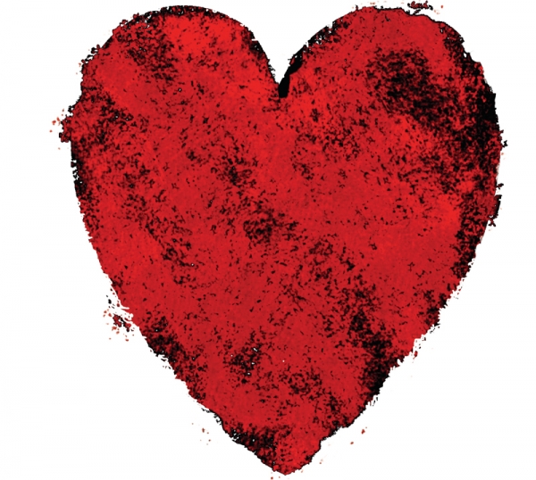 Love heart graphic by LA Marler